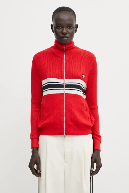 adidas Originals cardigan Wb W Knit Tt fine-knit red KB2294