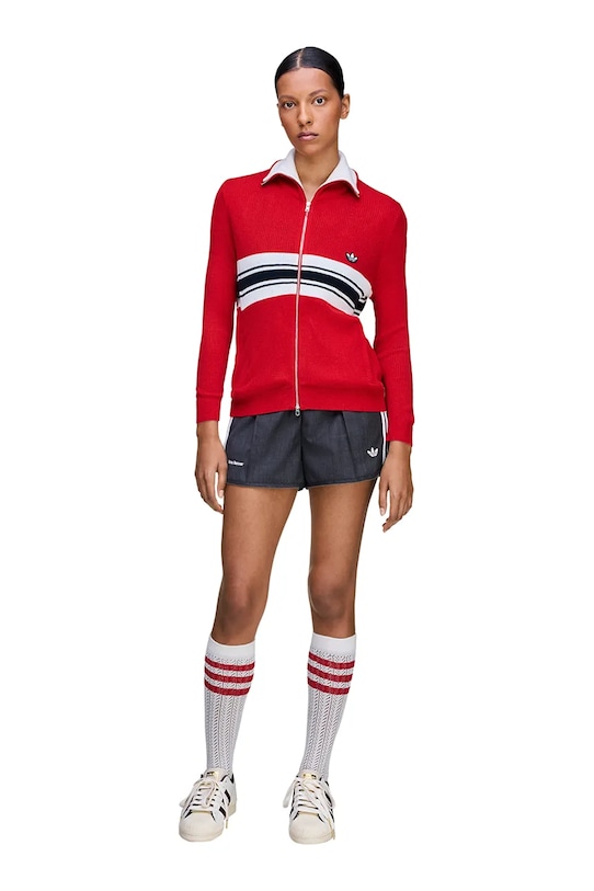 Kardigan adidas Originals x Wales Bonner W Knit Tt KB2294 červená AW25