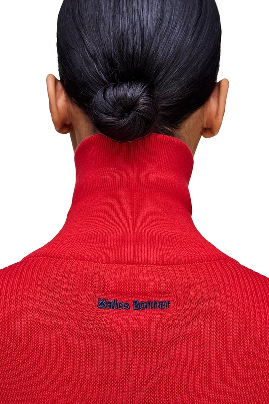 Kardigan adidas Originals x Wales Bonner W Knit Tt červená KB2294