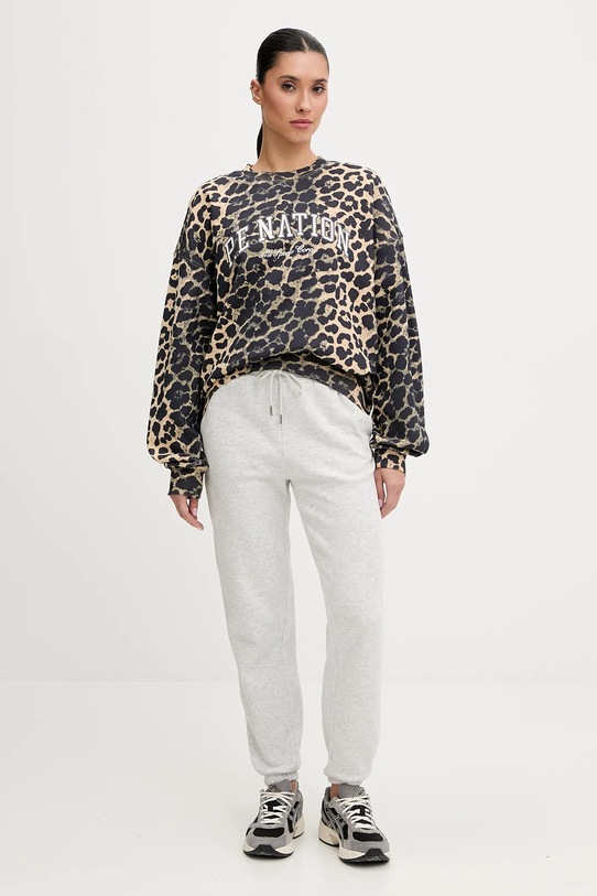 P.E Nation bluza bawełniana Heritage 253F115.MULTI brązowy AW25