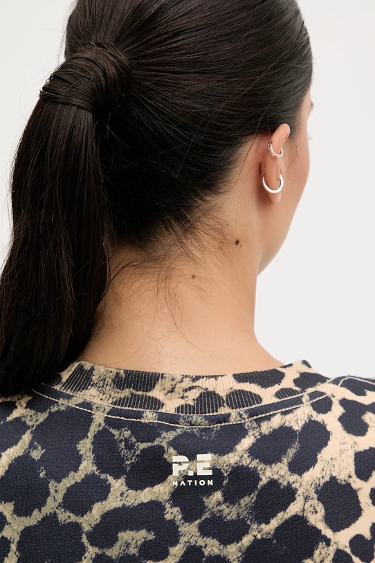 P.E Nation bluza bawełniana Heritage 253F115.MULTI brązowy