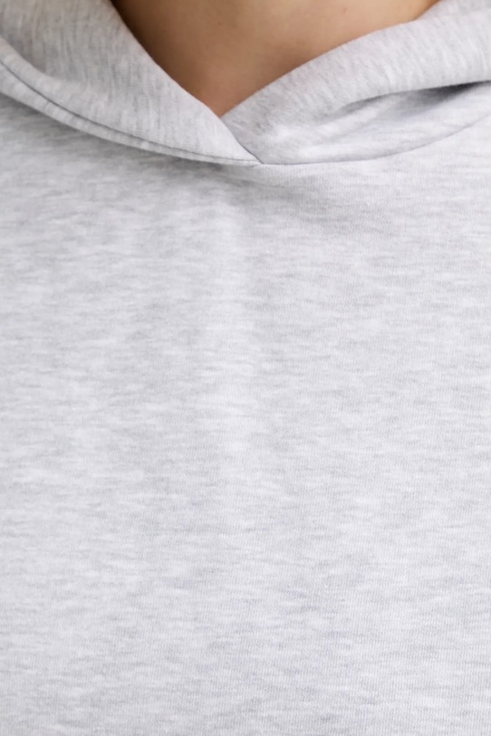 MUUV. bluză MUUV. x Answear BLUZA.Z.KAPTUREM.RAIZ gri