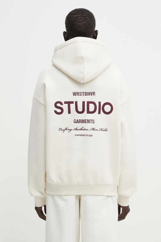 WRSTBHVR bluza Garm z kapturem beżowy U2025TT.3055