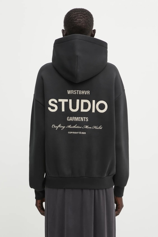 WRSTBHVR bluza Garm z kapturem czarny U2025TT.3055