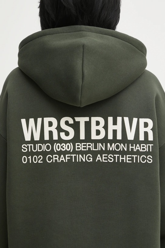 WRSTBHVR felpa Studio verde U2025TT.3064