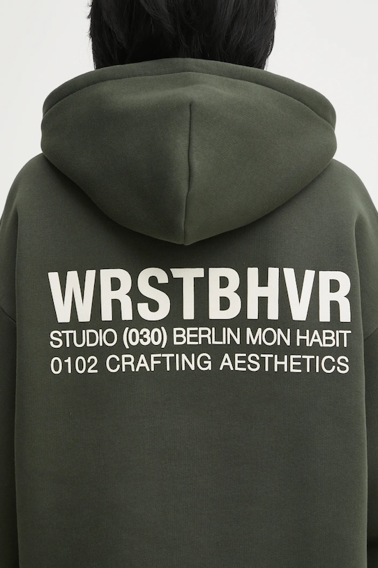 WRSTBHVR felpa Studio verde U2025TT.3064