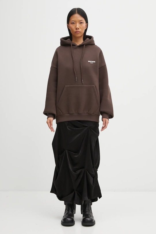 WRSTBHVR felpa Studio U2025TT.3064 marrone