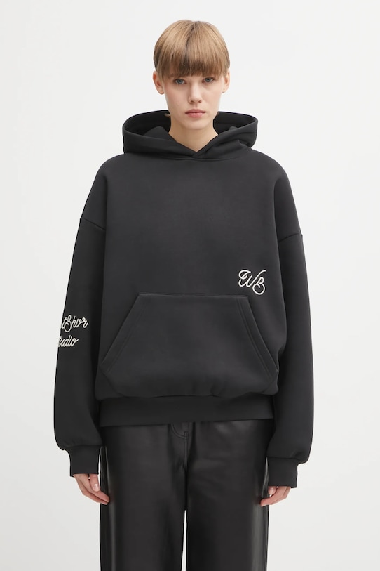WRSTBHVR sweatshirt Gustaf applique black U2025TT.3067