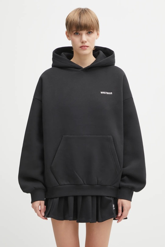 WRSTBHVR bluza Hako z kapturem czarny U2025TT.3069