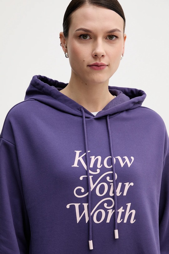 United Colors of Benetton bluza fioletowy 3WNWD201C