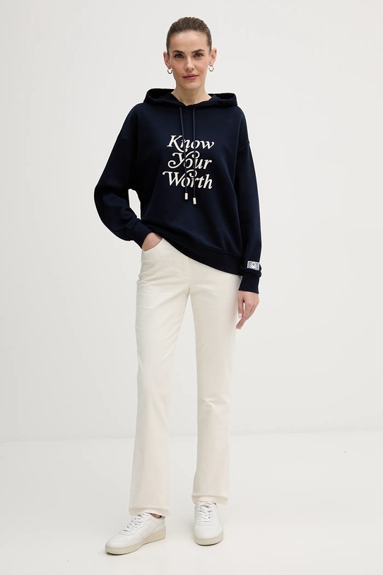 United Colors of Benetton bluza 3WNWD201C granatowy AW25