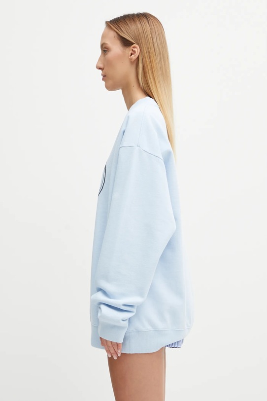 Sporty & Rich bluza bawełniana Eden Crest Embroidered ST07160621BL90 niebieski AW25