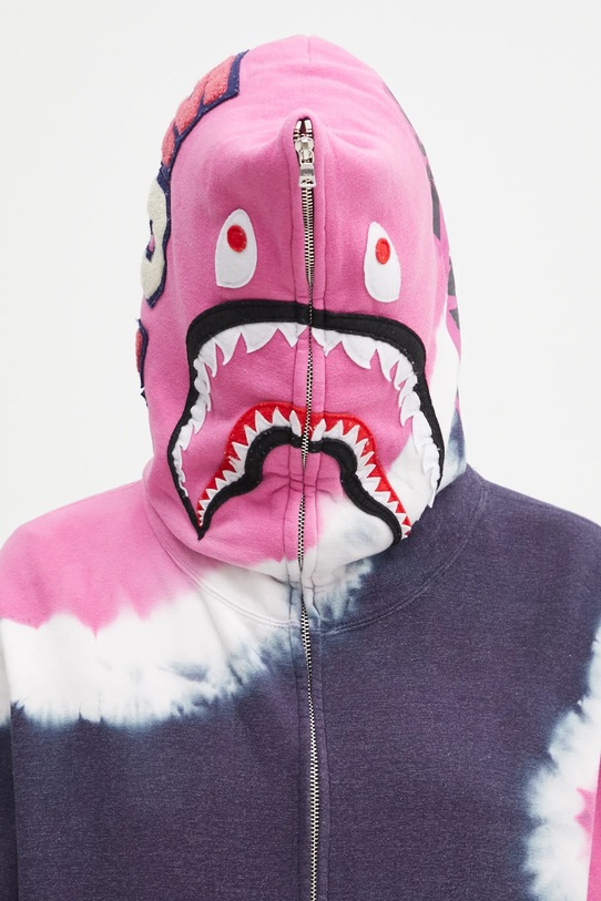 A Bathing Ape bluză Hand Dye Shark bleumarin 001ZPL302008L