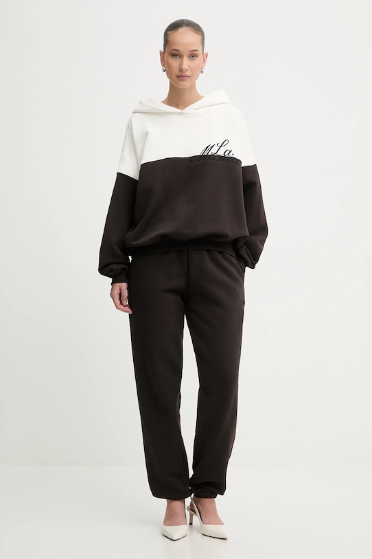 La Mania bluza bawełniana FLORIDA FLORIDA brązowy AW25