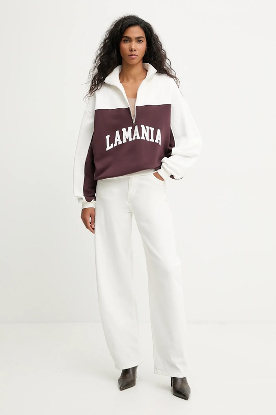 La Mania bluza bawełniana ANDERSON ANDERSON brązowy AW25