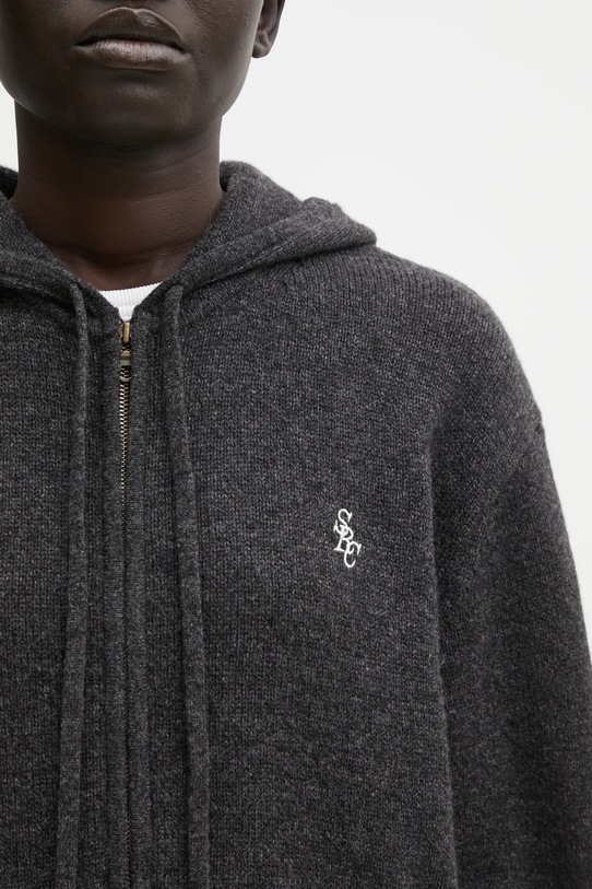 Sporty & Rich bluza wełniana SRC Cashmere szary CA00264302GY11