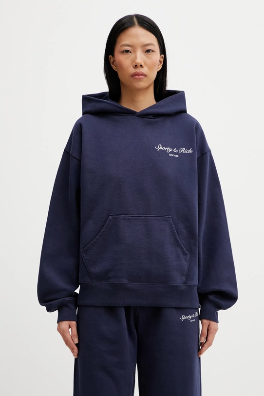 Odzież Sporty & Rich bluza bawełniana Syracuse ST09166328BL106 granatowy