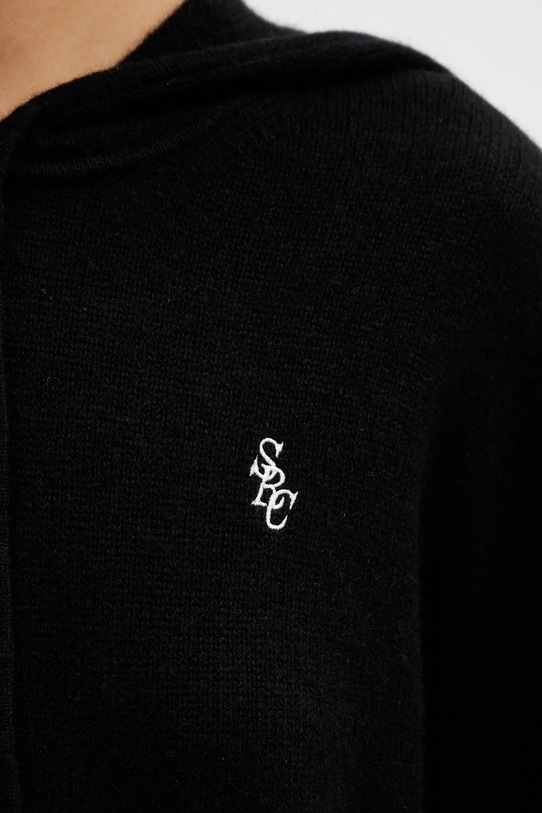 Vlněný svetr Sporty & Rich SRC Cashmere černá WS01367302BA01