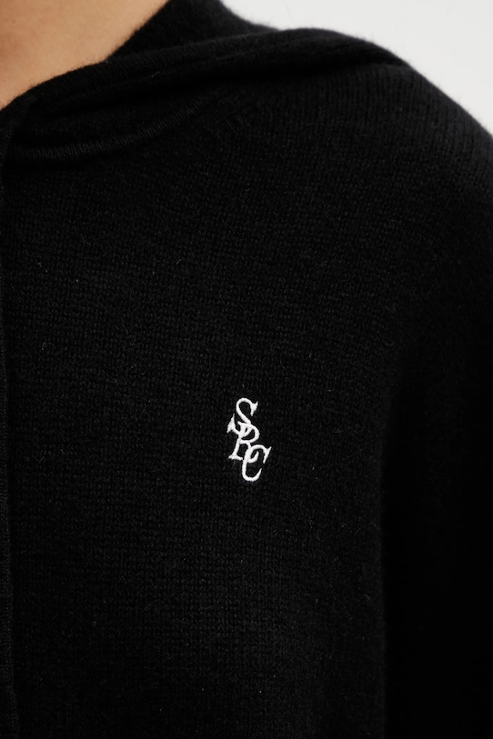 Vlněný svetr Sporty & Rich SRC Cashmere černá WS01367302BA01