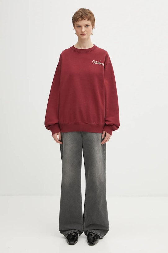 Sporty & Rich cotton sweatshirt Soho ST07162083RE10 maroon