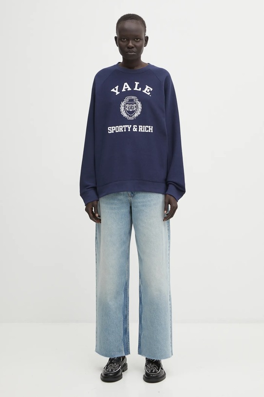 Sporty & Rich bluza Veritas Soft ST082611680BL106 granatowy