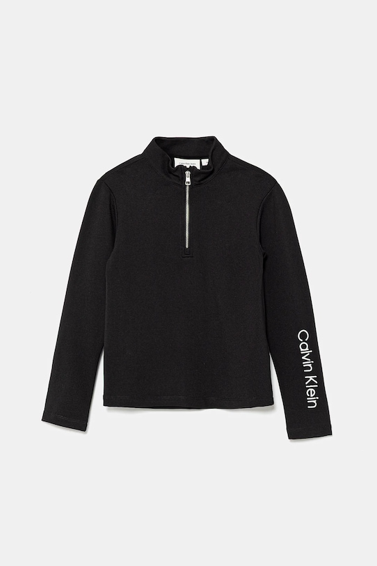 Дитяча кофта Calvin Klein Jeans з еластаном чорний IG0IG02978.9BYA