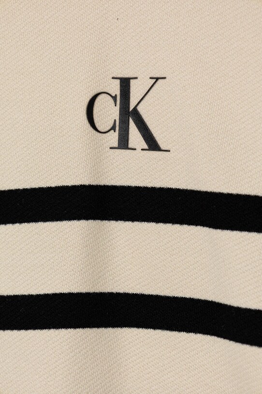 Dziewczynka Calvin Klein Jeans bluza bawełniana dziecięca IG0IG02993.9BYA beżowy