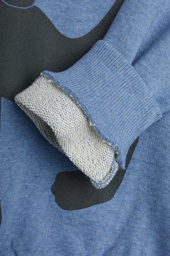 Βαμβακερή μπλούζα Mini Rodini Panther μπλε 1100029960