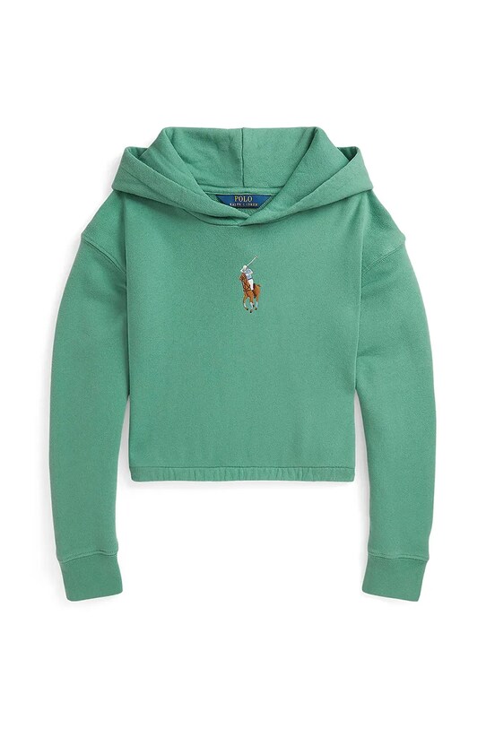 Дитяча кофта Polo Ralph Lauren з капюшоном зелений 313970990001