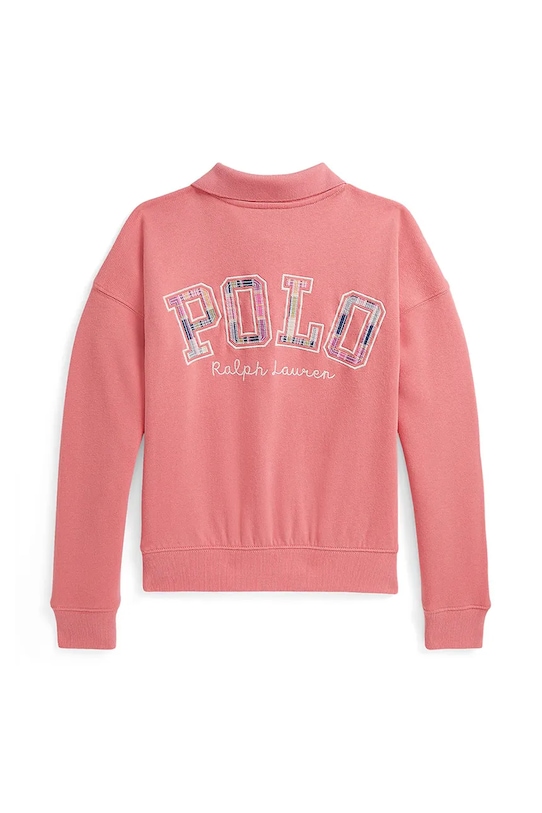 Dětská bavlněná mikina Polo Ralph Lauren 313971115001 růžová AW25