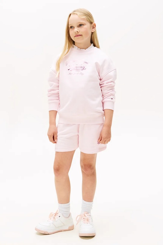 Дівчинка Кофта Tommy Hilfiger KG0KG08683.128.176.9BYA рожевий