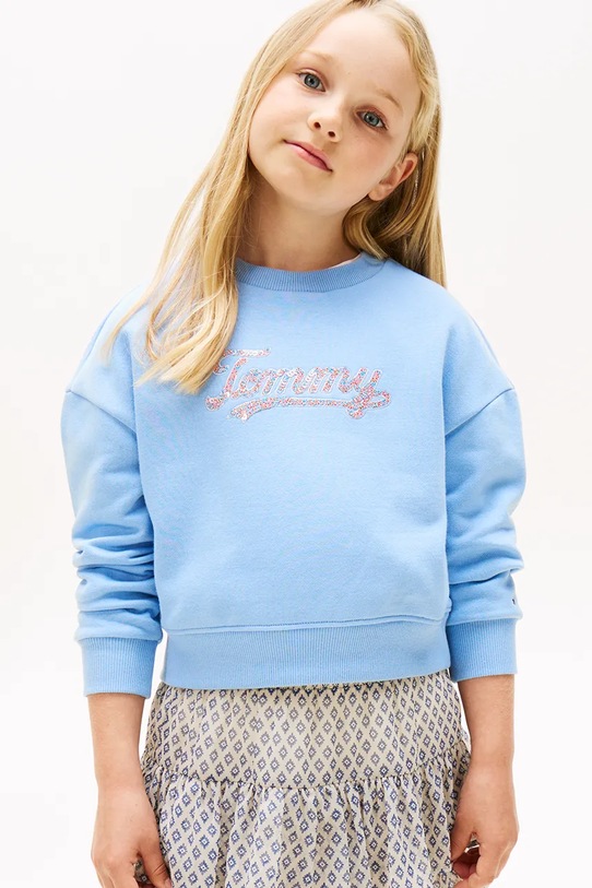 Кофта Tommy Hilfiger без капюшона голубой KG0KG08686.9BYA