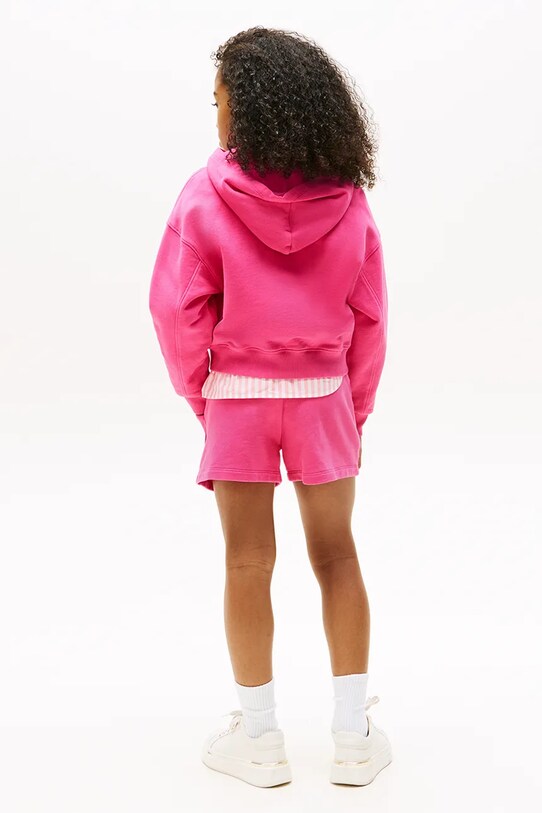 Tommy Hilfiger bluza bawełniana dziecięca różowy KG0KG08690.9BYA