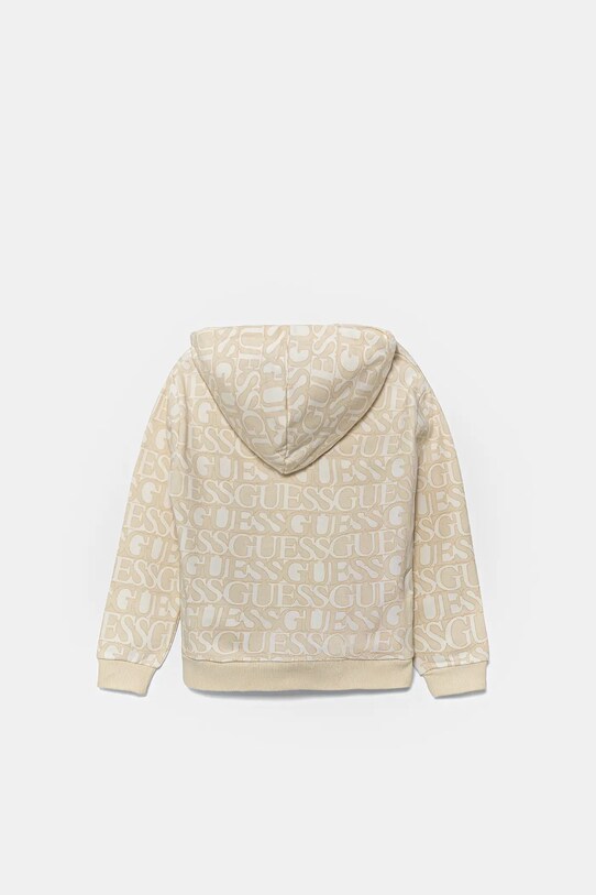 Dětská bavlněná mikina Guess J5YQ02.KAD74.9BYA béžová AW25