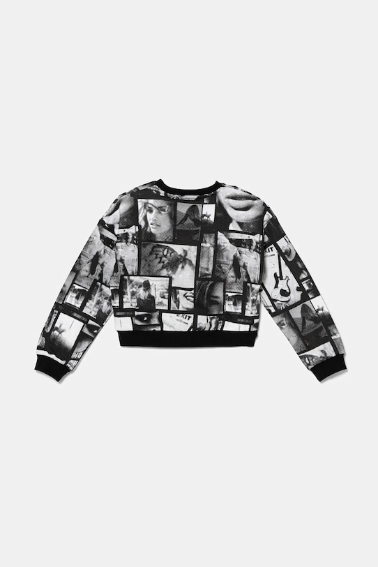 Guess bluza bawełniana dziecięca J5YQ03.KA6R4.9BYA czarny AW25