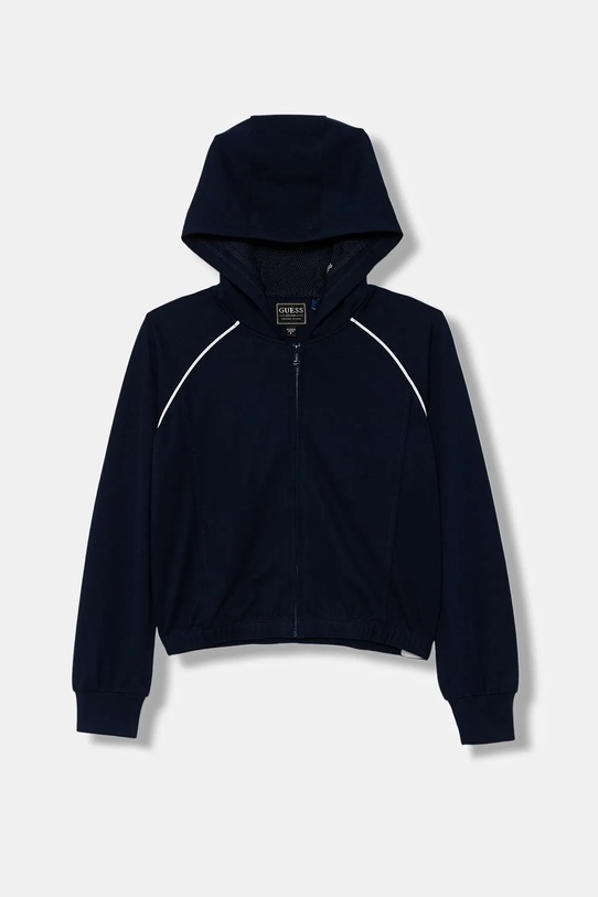 Guess bluza dziecięca z kapturem granatowy J5YQ08.KCY62.9BYA