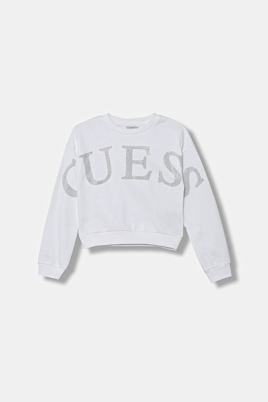 Guess bluza bawełniana aplikacja biały J5YQ09.KAV34.9BYA