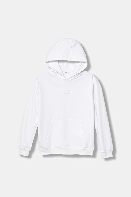 Детская хлопковая кофта Guess с капюшоном белый J5YQ21.KAV34.9BYA