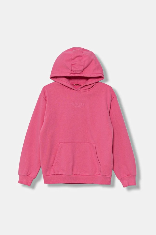 Guess bluza bawełniana dziecięca bawełna różowy J5YQ21.KAV34.9BYA