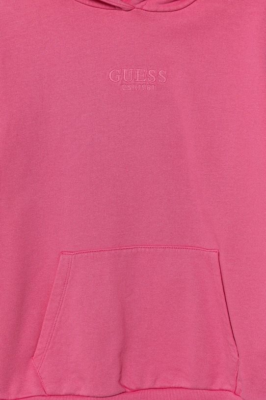 Dziewczynka Guess bluza bawełniana dziecięca J5YQ21.KAV34.9BYA różowy
