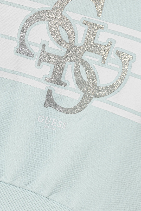 Lány Guess gyerek melegítőfelső pamutból K5YQ01.KA6R4.9BYA türkiz