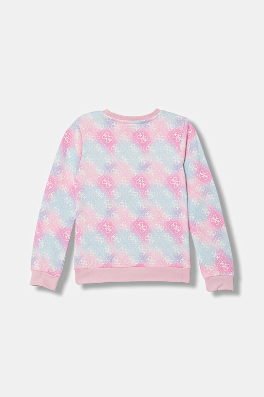 Dětská bavlněná mikina Guess K5YQ02.KA6R4.9BYA růžová AW25