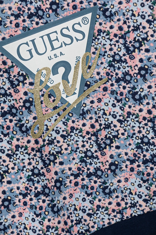 DÍVKA Dětská bavlněná mikina Guess K5YQ02.KA6R4.9BYA námořnická modř
