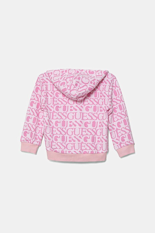 Dětská bavlněná mikina Guess K5YQ03.KAD74.9BYA růžová AW25
