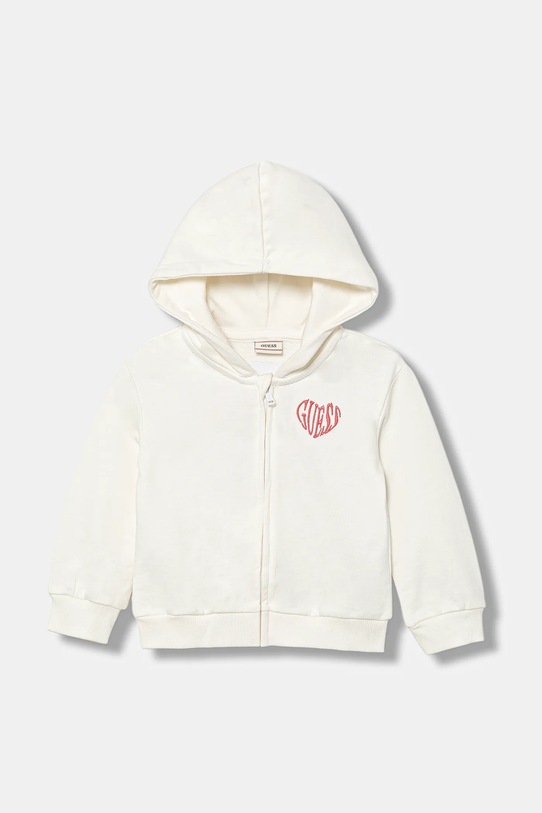 Guess hanorac de bumbac pentru copii imprimeu bej K5YQ05.KAD74.9BYA