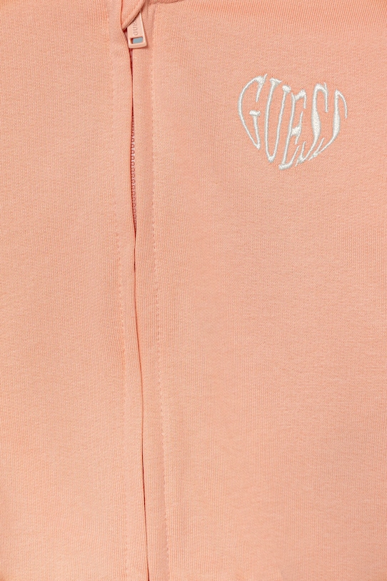 Fete Guess hanorac de bumbac pentru copii K5YQ05.KAD74.9BYA portocaliu