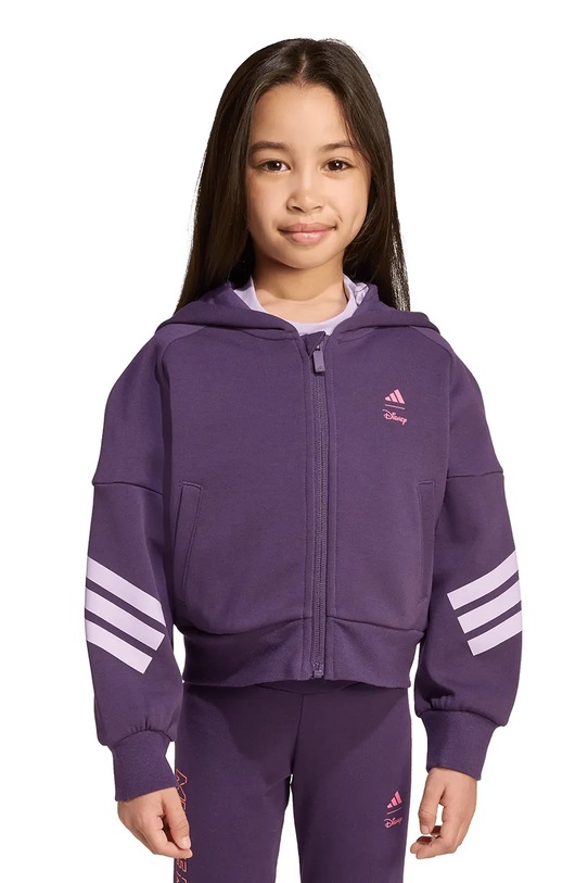 adidas bluză copii print violet JL9193