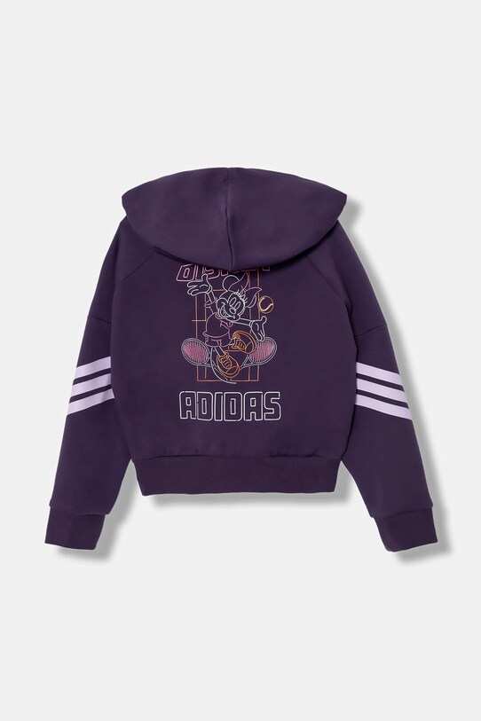Παιδική μπλούζα adidas JL9193 μωβ AW25