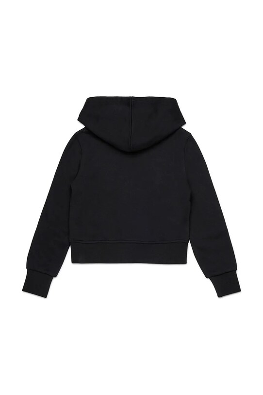 Diesel bluza bawełniana dziecięca SASYHOOD SWEAT-SHIRT J02416 czarny AW25