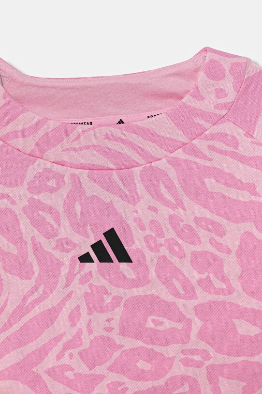 Dziewczynka adidas bluza dziecięca JW7541 różowy